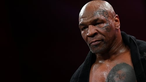 Mike Tyson during an open workout session in Texas this week