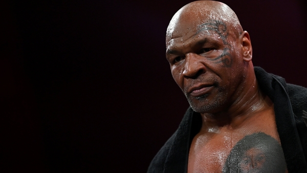 Mike Tyson during an open workout session in Texas this week