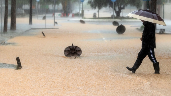 Officials ordered the evacuation of houses near the Campanillas River due to the flood risk