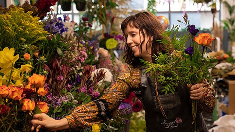 Niamh Crowe of Keane's Florist in Galway