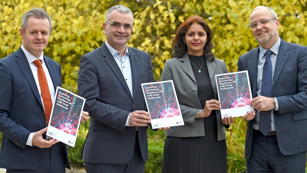 LEO Network Chairperson John Magee, outgoing TD Dara Calleary, Professor Anuragini Shirish and John O Shanahan of LeanBPI