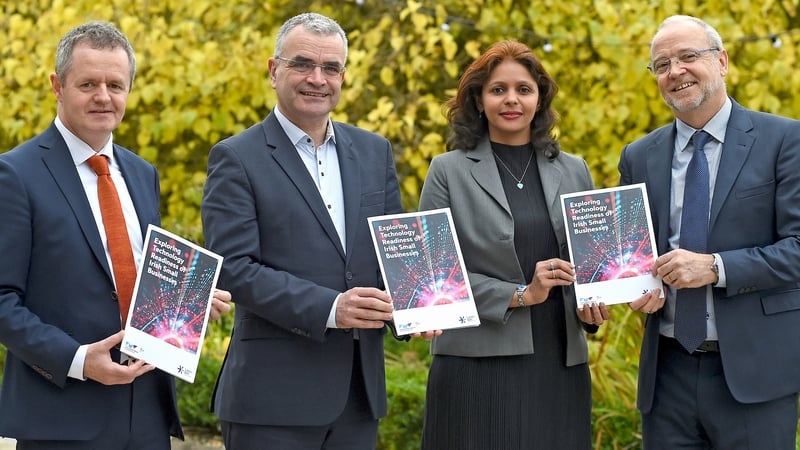 LEO Network Chairperson John Magee, outgoing TD Dara Calleary, Professor Anuragini Shirish and John O Shanahan of LeanBPI
