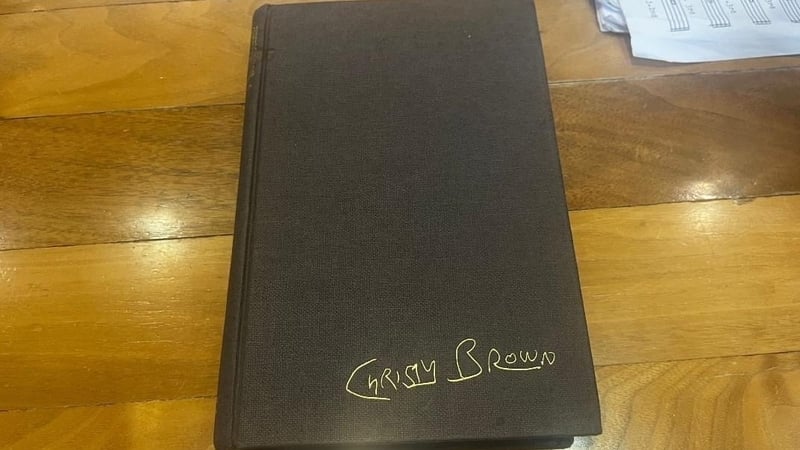 The book was by popular Irish author Christy Brown (Photo credit: Westmeath Libraries)