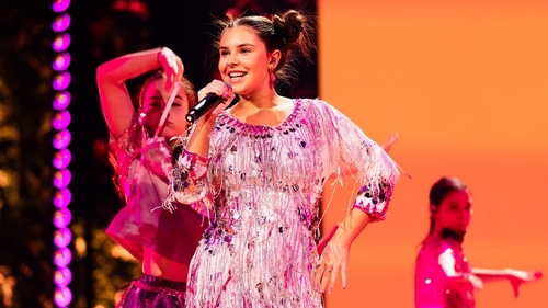 Enya Cox Dempsey representing Ireland with her song Le Chéile on Junior Eurovision / Image: Corinne Cumming - EBU