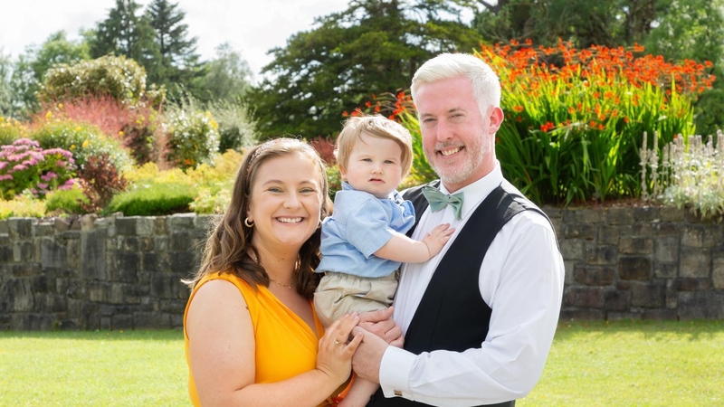 Róisín and Ross Costello, with 16-month old son Oisín all underwent genetic testing