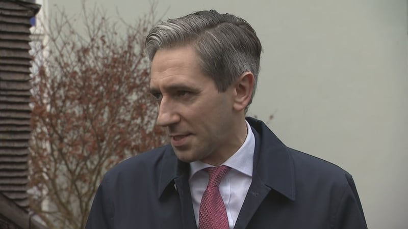 Fine Gael leader Simon Harris was speaking while on the campaign trail in Co Clare