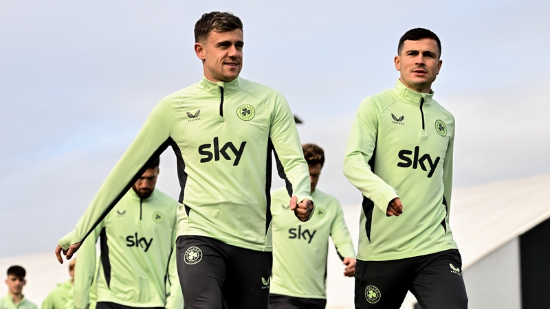 Sammie Szmodics, left, and Josh Cullen in training ahead of the trip to London