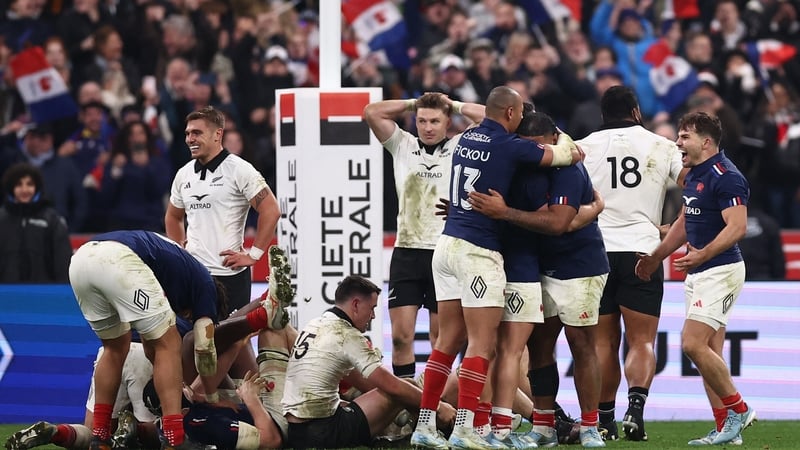 France's players celebrate their victory at the end of a thriller