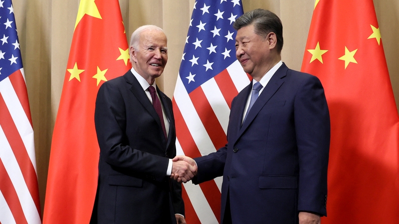 President Joe Biden shakes hands with Chinese President Xi Jinping on the sidelines of the Asia-Pacific Economic Cooperation summit