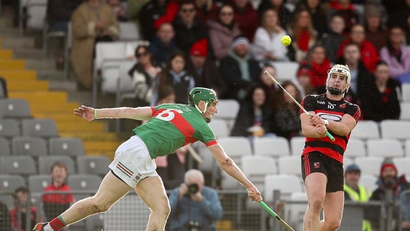 Dessie Hutchinson of Ballygunner (r) in action against Brian McGrath of