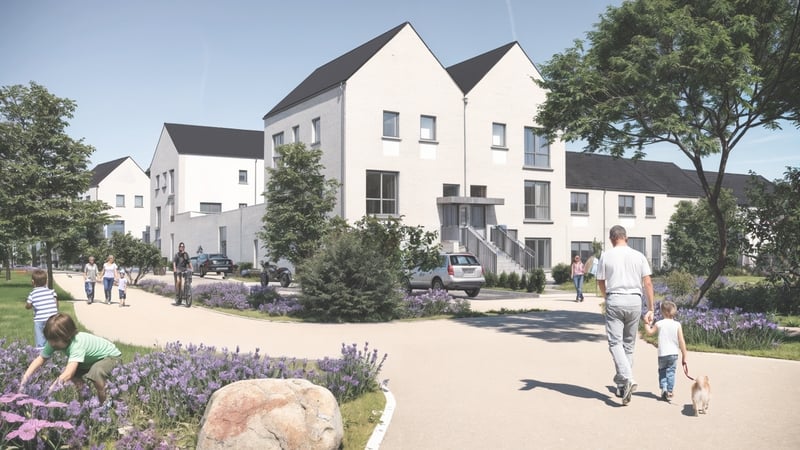 A computer generated image of the proposed Kinsealy development in North County Dublin