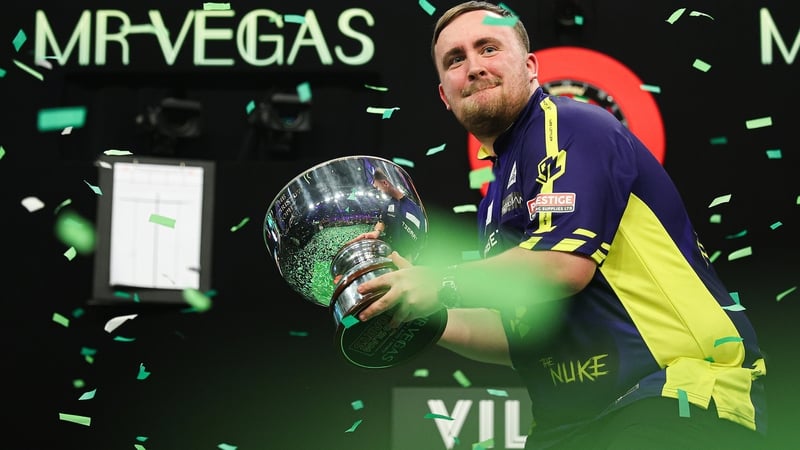 It was comfortable in the final for Luke Littler