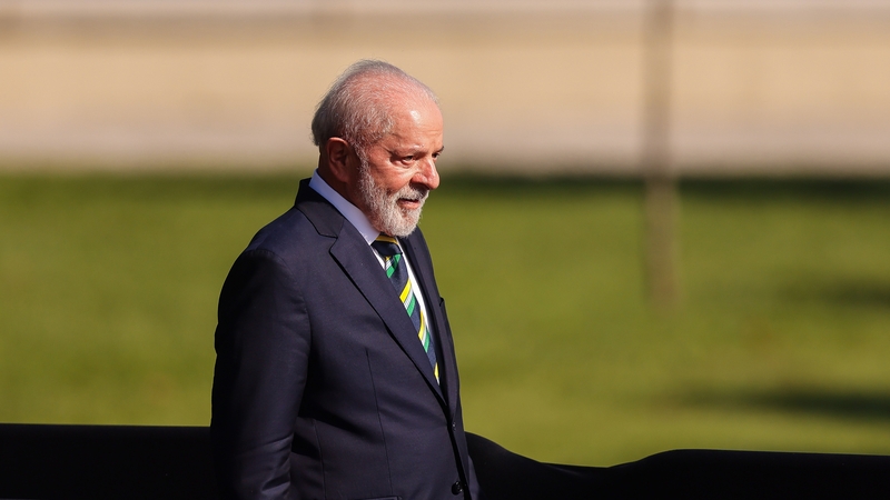 President Luiz Inacio Lula Da Silva at the G20 Summit in Rio de Janeiro yesterday