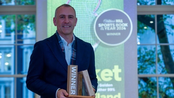 Conor Niland after winning the William Hill Sports Book of the Year award in London