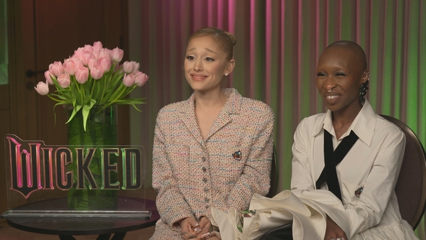 Wicked stars Ariana Grande and Cynthia Eviro talk to RTÉ Entertainment in London