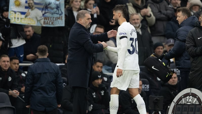 Postecoglou (L) has hailed Bentancur as an "outstanding person"