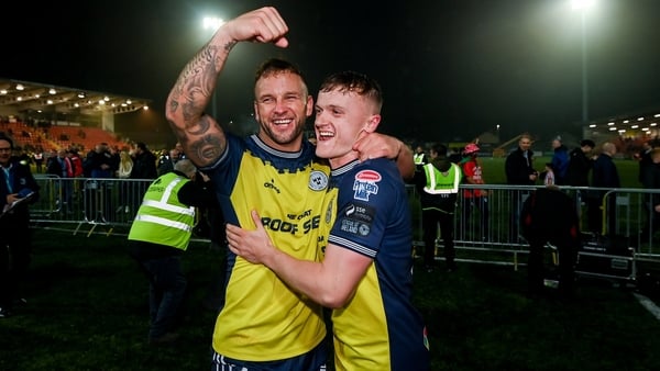 Paddy Barrett (L) and JJ Lunney are staying with Shels
