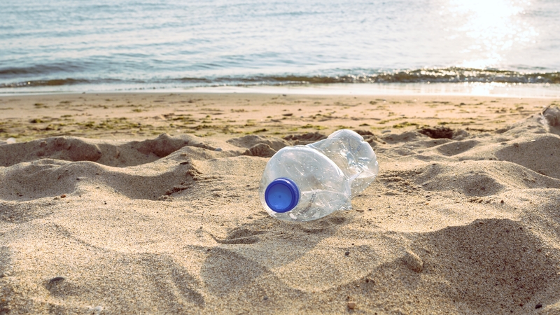 In its annual autumn marine litter survey of 542 sites, Coastwatch Ireland registered the lowest average bottle and can count in 25 years of surveys (Stock image)