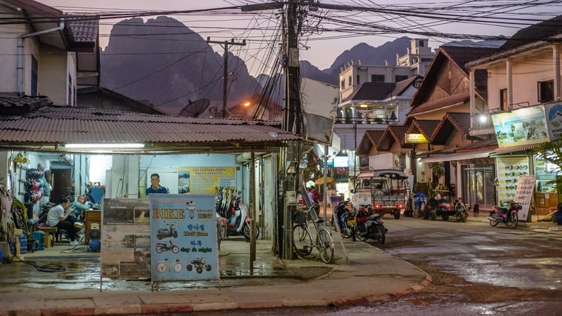 Vang Vieng is popular among backpackers visiting Laos