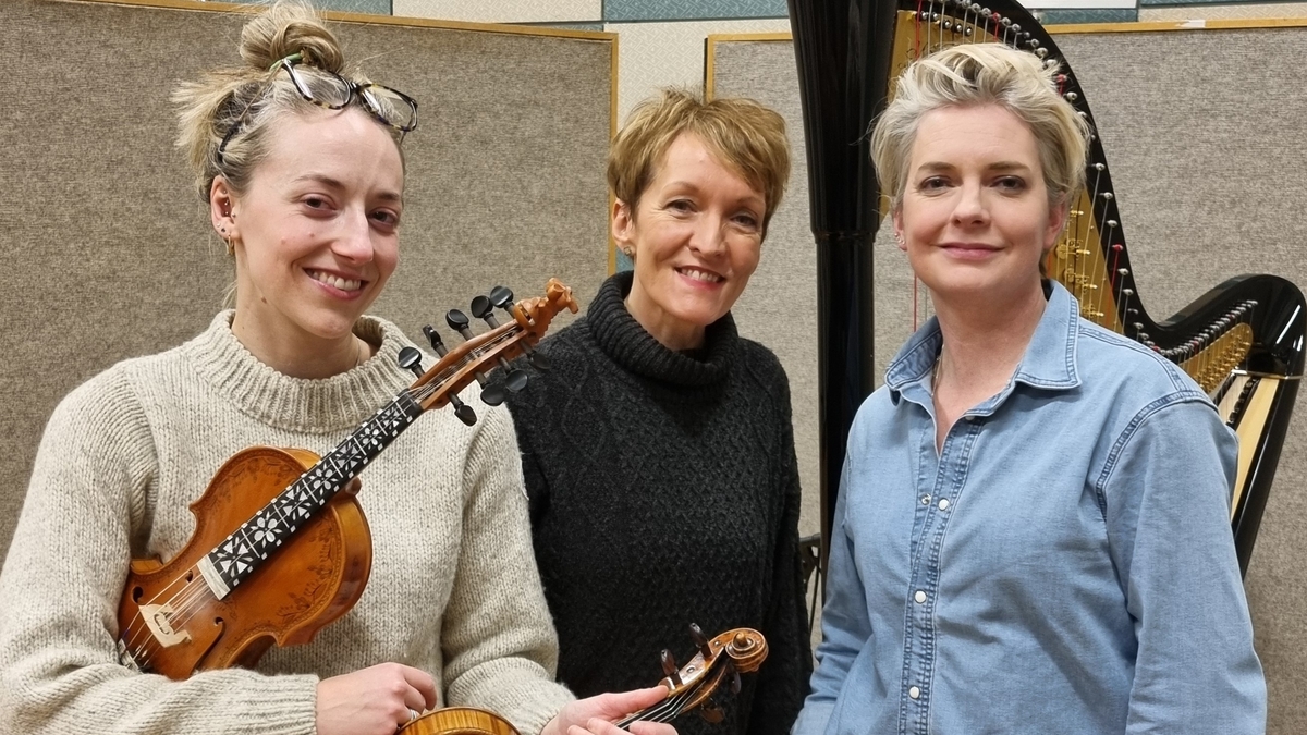 Catrin Finch and Aoife Ní Bhriain interview with Aedín Gormley