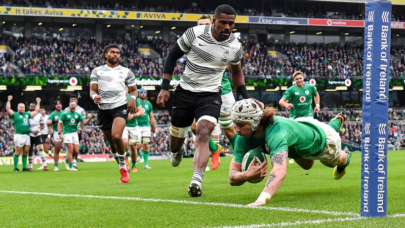 Ireland were 35-17 winners when they last played Fiji in 2022