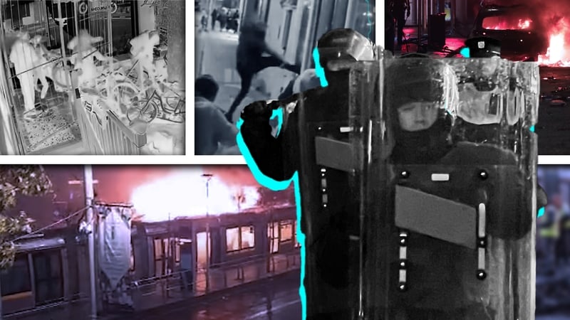 A compilation of images from the night of 23 November 2023