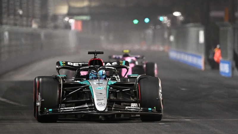 George Russel took pole position in Las Vegas