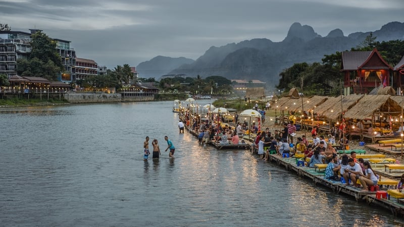 Vang Vieng has become a fixture on the southeast Asia backpacker trail