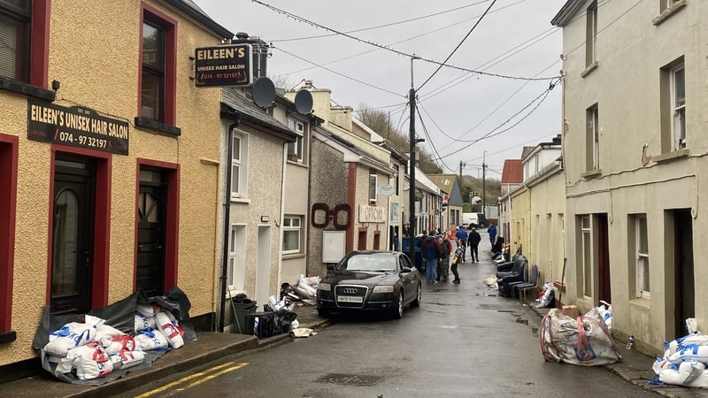 Sixteen houses and nine businesses on Bridge Street in Killybegs, Co Donegal were impacted by the flooding