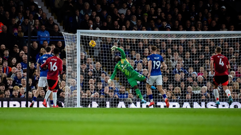 Manchester United goalkeeper Andre Onana is beaten by Omari Hutchinson's first-half equaliser