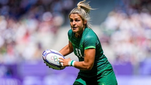 Erin King on Olympic duty earlier this year in Paris