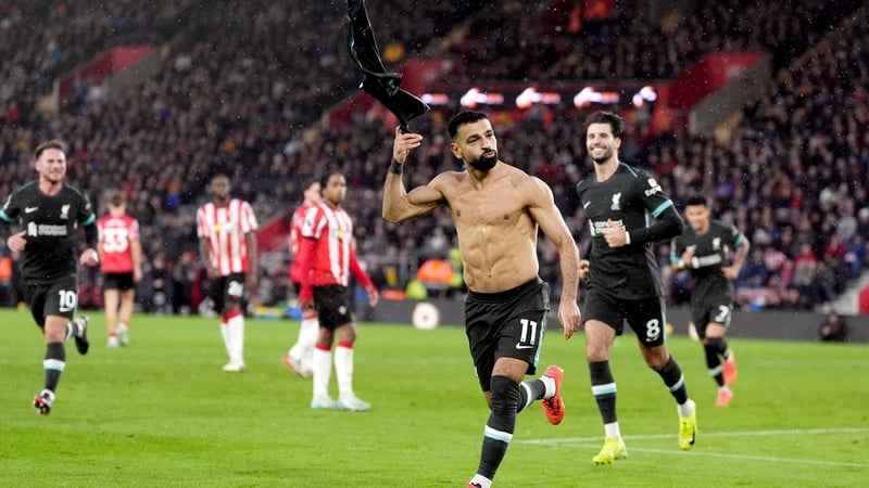 Mo Salah's goals helped a somewhat jittery Liverpool take the points at Southampton