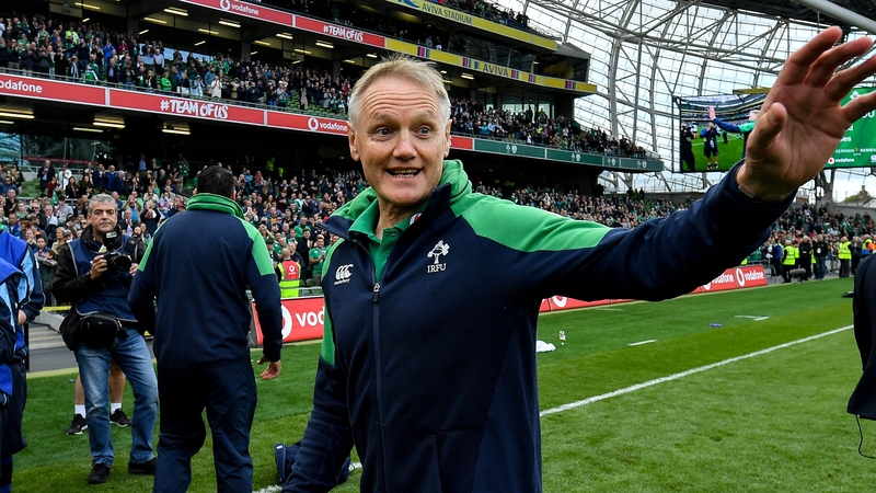 Joe Schmidt after his final home game in charge of Ireland against Wales in 2019