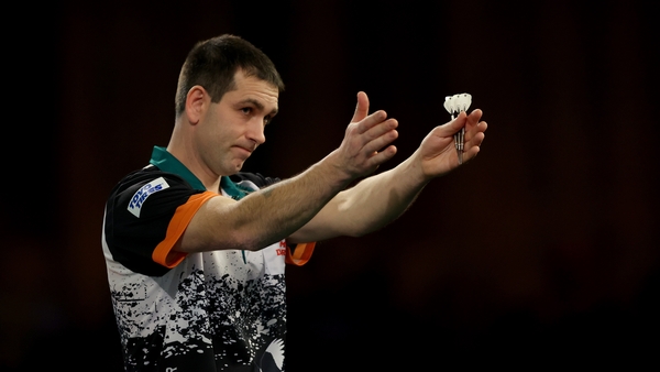 William O'Connor celebrates his first round victory during the 2023-24 edition