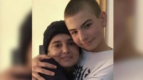 Sinéad O'Connor posted this image of herself with Shane on X in 2023