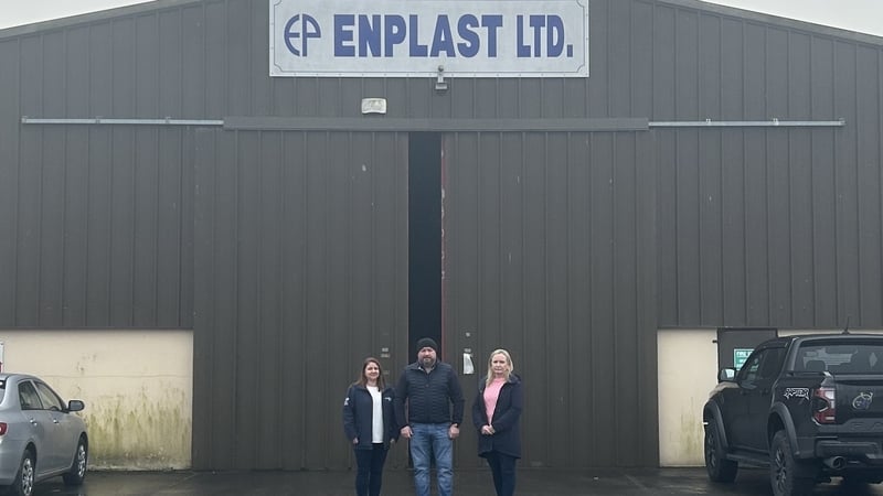 Longford County Council Waste Enforcement Officer Geraldine Glennon, Enplast Extrusions Ltd's Managing Director Trevor Enright and the company's Commercial and Operations Manager Bridie O'Reilly