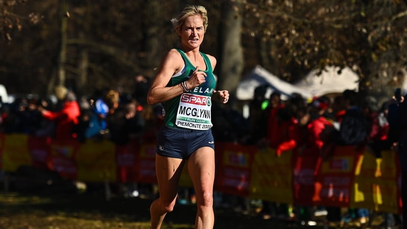 Ann Marie McGlynn competing at the 2022 Championships in Turin