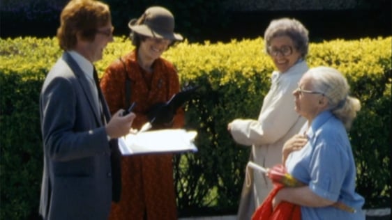 Mike Murphy and Twink posing as enumerators from the National Census Board, 1979.