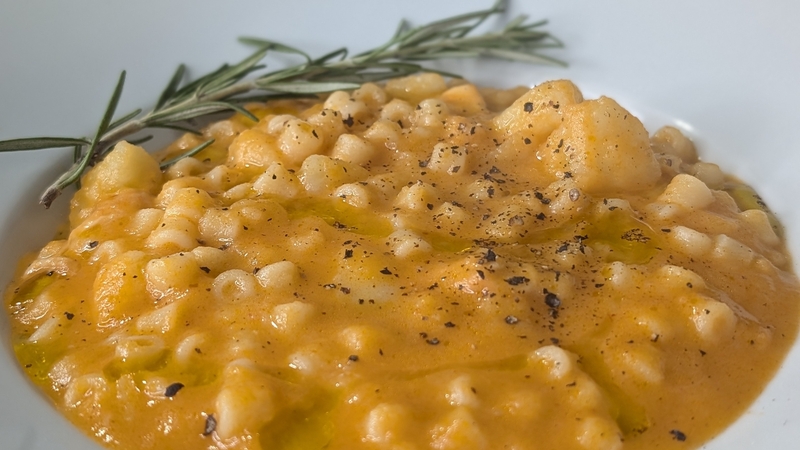 Max Bagaglini's pasta con provola & patate: Today