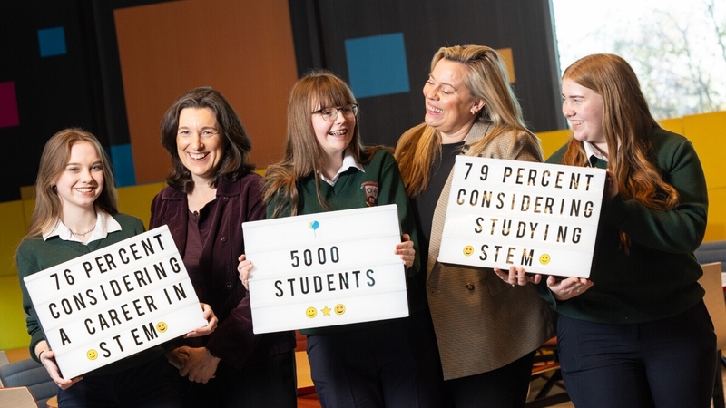(L-R) Ava Slevin Buckley, Joanne Morrissey, Louise Stanley, Dr Katriona O'Sullivan and Cliondha Brannigan