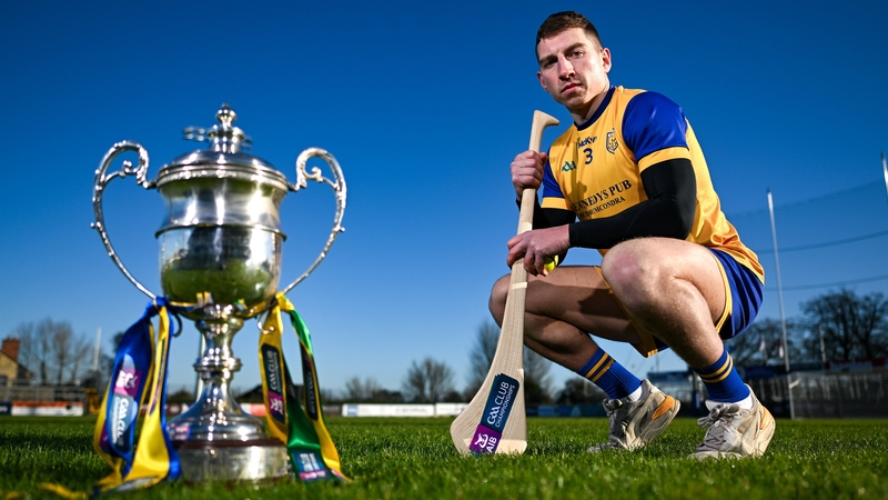 Na Fianna's Kevin Burke poses with the O'Neill Cup