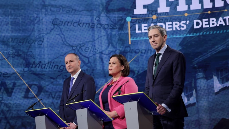 The three party leaders made their case to voters ahead of polling day on Friday