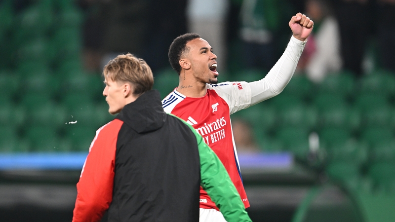 Gabriel headed in Arsenal's third just before half-time