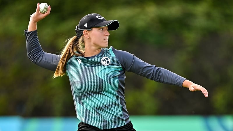 Sarah Forbes top scored for Ireland on a day when only three batters made it into double figures