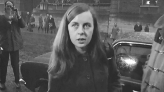 Bernadette Devlin arriving at Derry Magistrates' Court in 1969.
