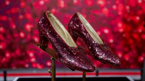 The shimmery shoes from the iconic movie sold for $28m at auction over the weekend