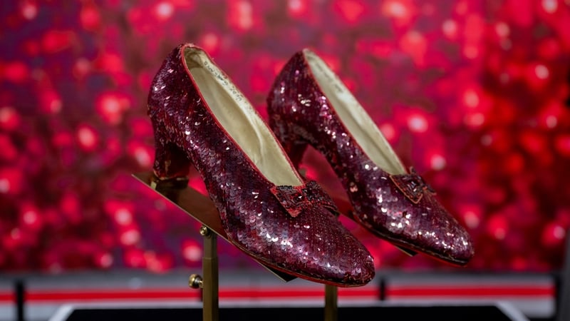 Ruby shoes worn by Judy Garland in The Wizard of Oz go on sale in the US next month