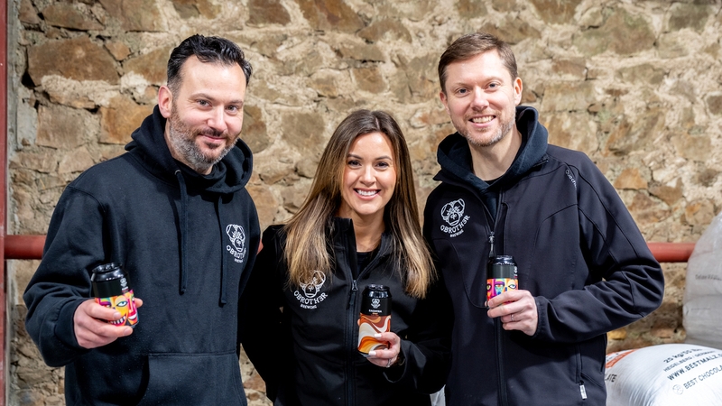 Barry O'Neill, CEO of O Brother Brewing, Orla O'Neill Byrne, Business Operations Manager and Brian O'Neill, Director.