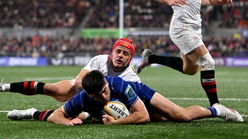 Jimmy O'Brien, who scored Leinster's third try, was player of the match
