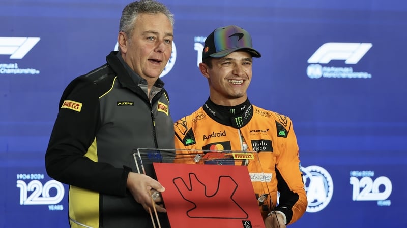 Lando Norris will lead the grid for Saturday's sprint race